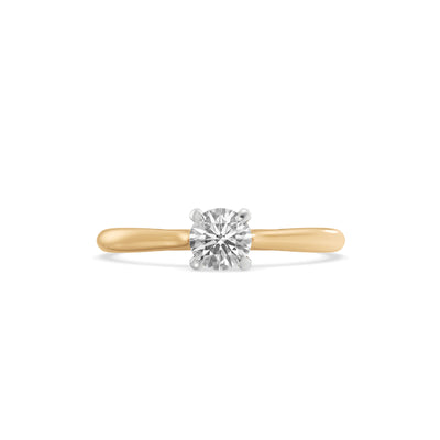 0.5 Carat Round Solitaire 9KT Gold Lab Grown Diamond Ring