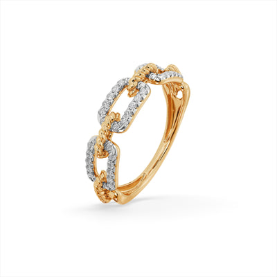 Gilded Orbit 9KT Gold Laboratory Grown Diamond Ring