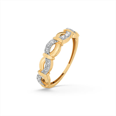 Linked Forever 9KT Gold Laboratory Grown Diamond Ring