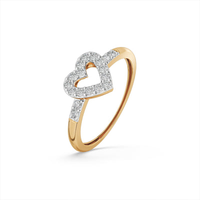 Heartlight Halo 9KT Gold Laboratory Grown Diamond Ring