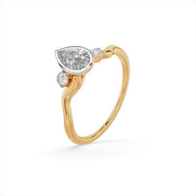 Marquise Harmony 9KT Gold Laboratory Grown Diamond Ring