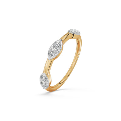 Solenne Shine 9KT Gold Laboratory Grown Diamond Ring