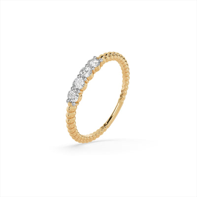 Aveline Glow 9KT Gold Laboratory Grown Diamond Ring