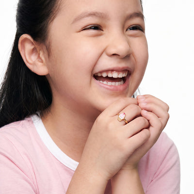Sweet Cupcake 9KT Gold Ring for Kids