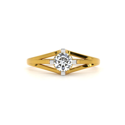 Radiant Crest 9KT Gold Lab Grown Diamond Ring