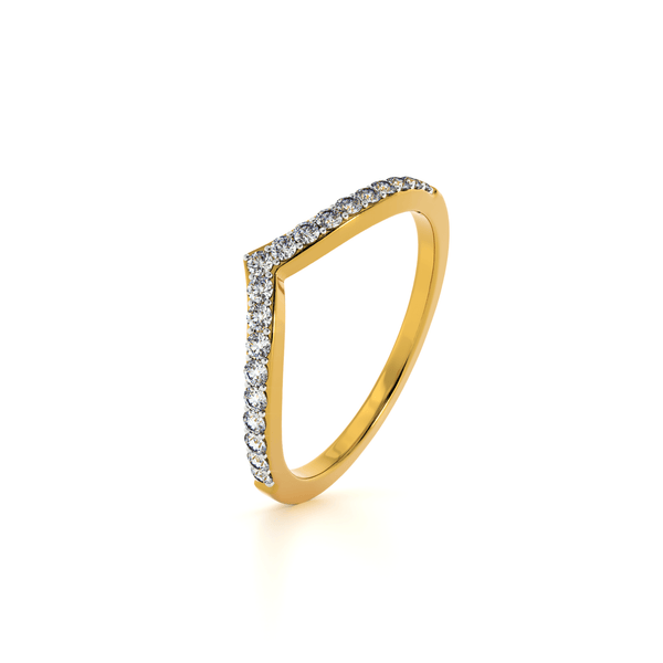 Crown Arc Lab Grown Diamond Ring
