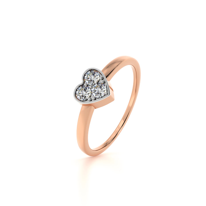 Sweetheart Glint 9KT Gold Lab Grown Diamond Ring - 2