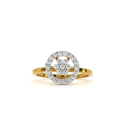 Sparkle Celestial Halo 9KT Gold Lab Grown Diamond Ring
