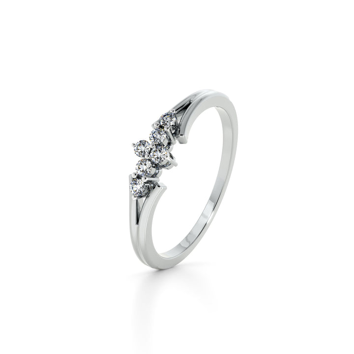 Trio Sparkle 9KT Gold Lab Grown Diamond Ring - 2