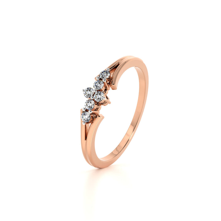 Trio Sparkle 9KT Gold Lab Grown Diamond Ring - 6
