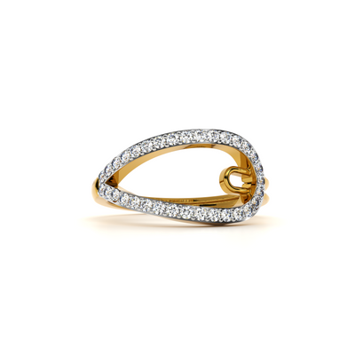 Ecliptic Loop 9KT Gold Lab Grown Diamond Ring