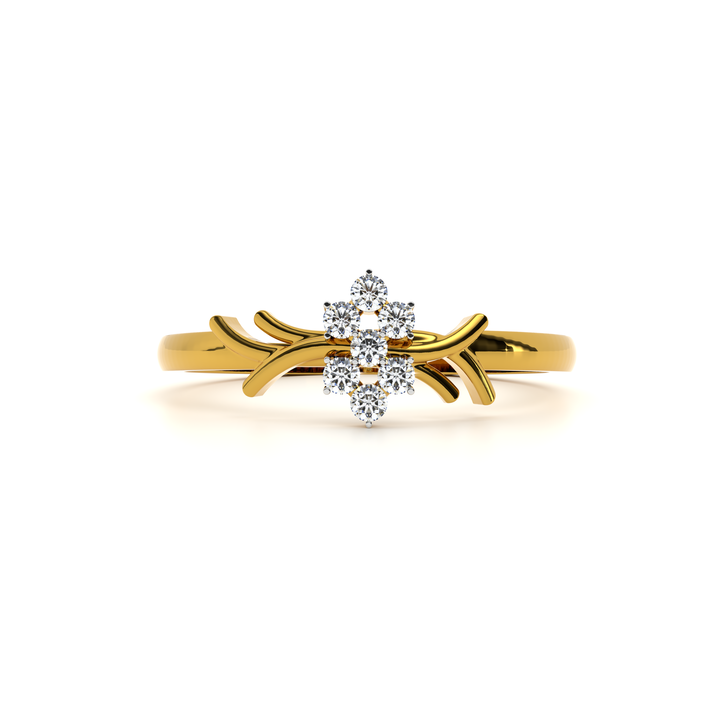 Enchanted Bloom 9KT Gold Lab Grown Diamond Ring - 1