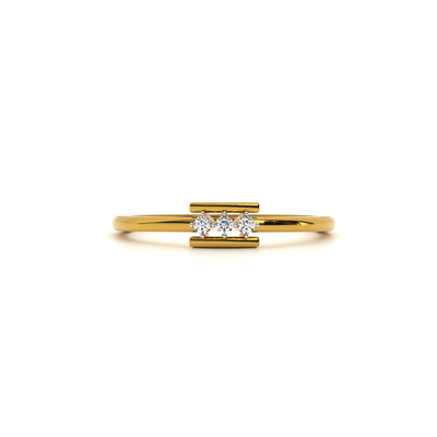 Luminous Band 9KT Gold Lab Grown Diamond Ring