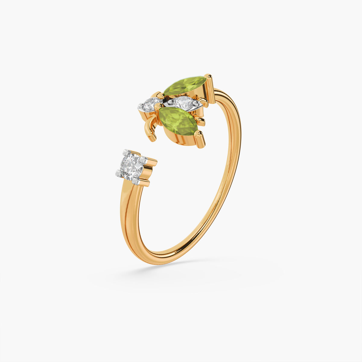 925 Sterling Silver Fruitfly Nectar Orbit Ring