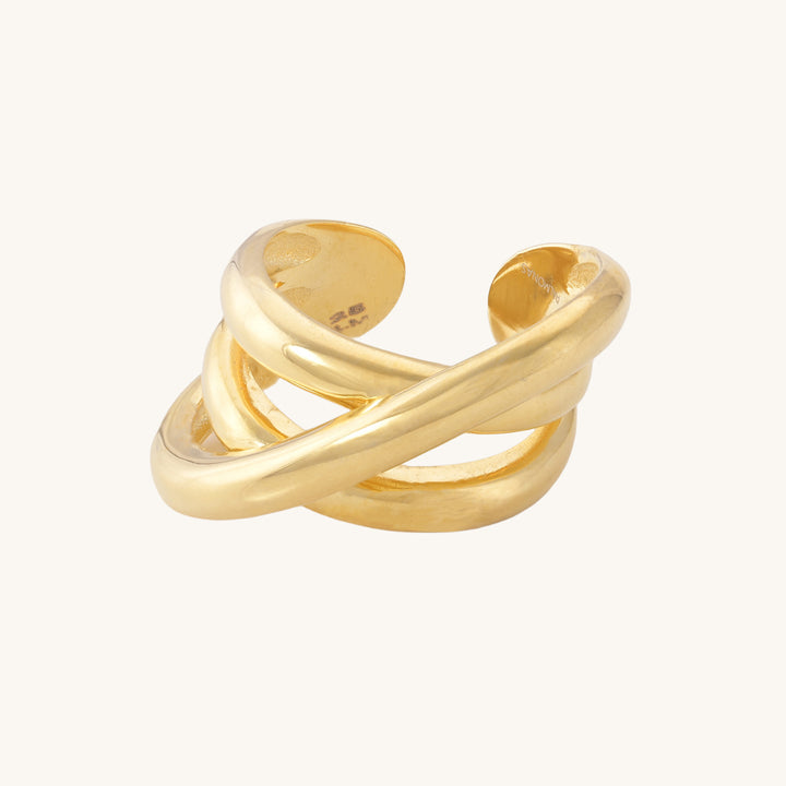 Shop Infinity Knot Ring- 18k Gold Plated Palmonas-4