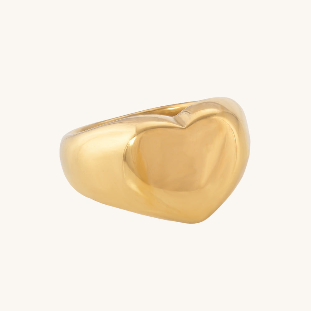 Chunky Heart Ring - view 7