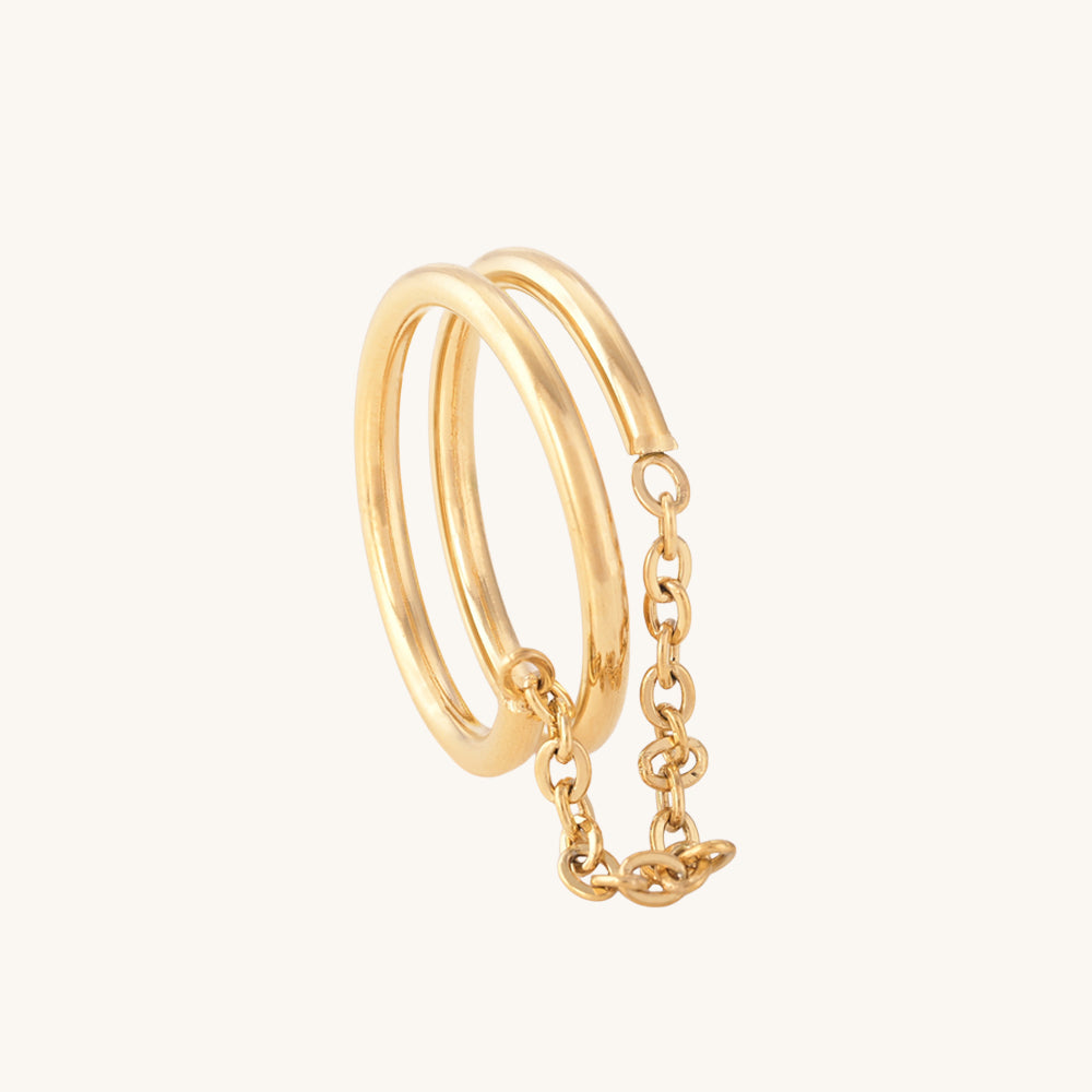 Tassel Chain Spiral Ring - view 5