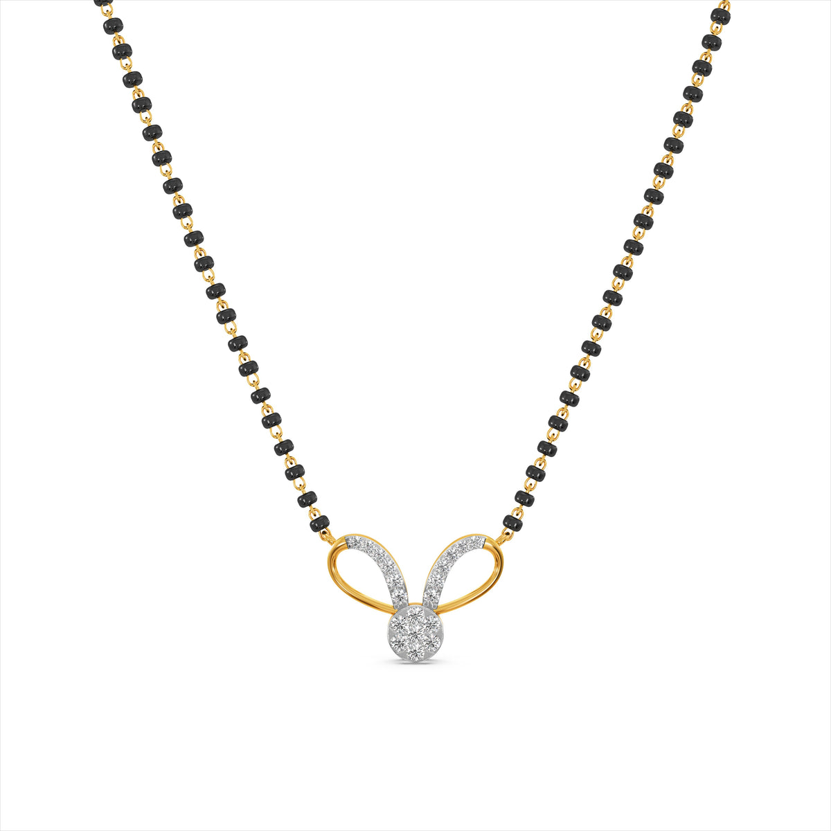 Aurora Knot 9KT Gold Laboratory Grown Diamond Mangalsutra