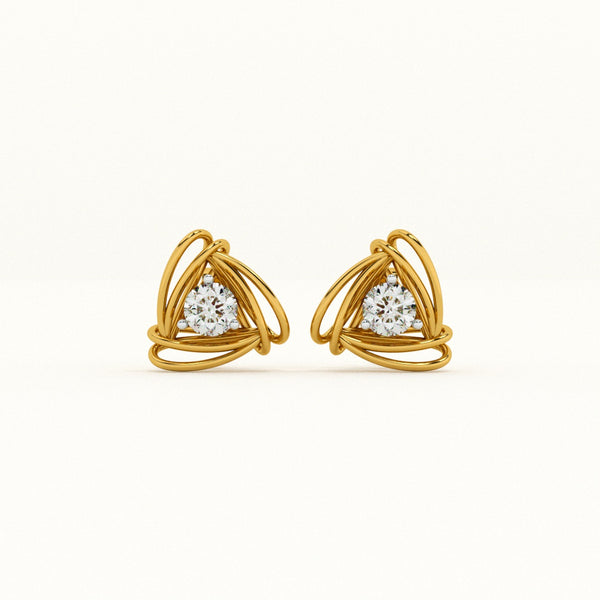 Radiant Knot 0.53 Carat Lab-Grown Diamond Earrings