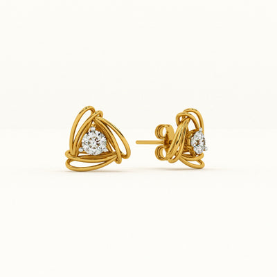 Radiant Knot Lab-Grown Diamond Customizable Earrings