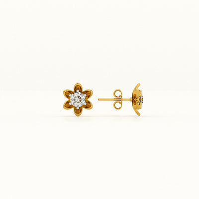 Sunpetal Spark Lab-Grown Diamond Customizable Earrings
