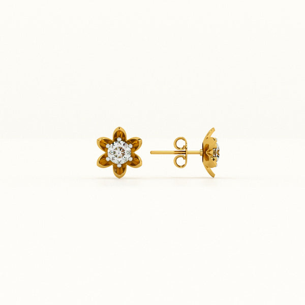 Sunpetal Spark Lab-Grown Diamond Customizable Earrings
