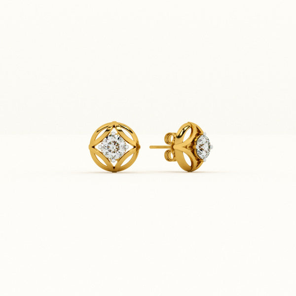 Gilded Grace 0.69 Carat Lab-Grown Diamond Earrings