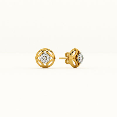 Gilded Grace Lab-Grown Diamond Customizable Earrings