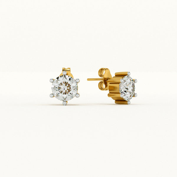 Classic Gold 0.21 Lab-Grown Diamond Stud Earrings