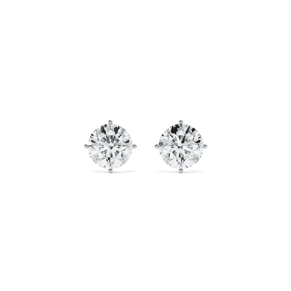 0.81 Carat 9KT Gold Lab Grown Diamond Solitaire Earrings