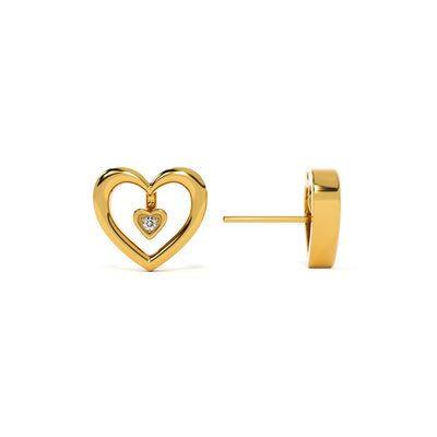Love's Glow 9KT Gold Lab Grown Diamond Stud Earring