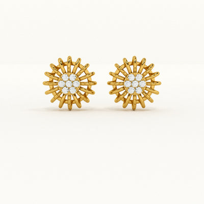 Sunshine Elegance Lab-Grown Diamond Customizable Stud Earring