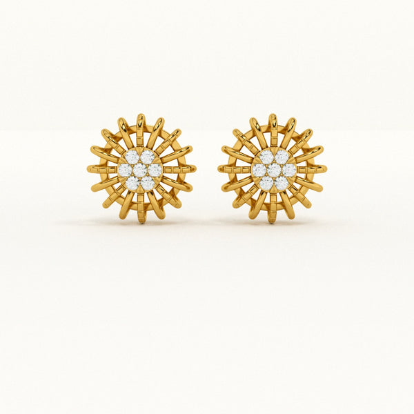 Sunshine Elegance Lab-Grown Diamond Customizable Stud Earring