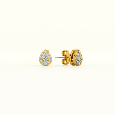 Dewdrop Elegance Lab-Grown Diamond Customizable Stud Earring
