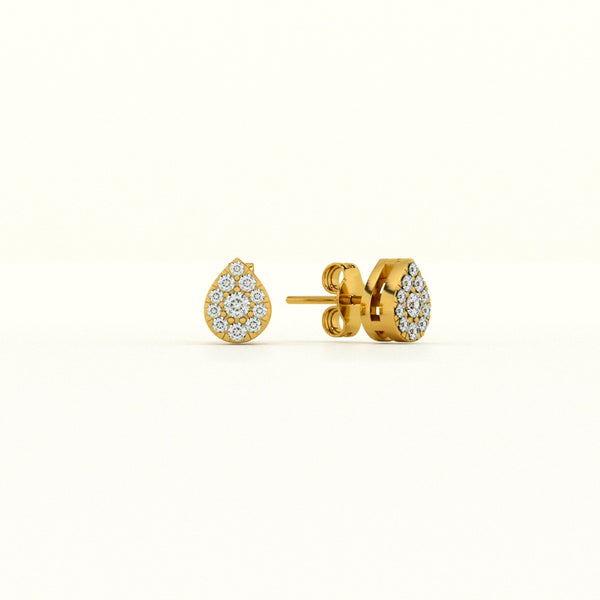 Dewdrop Elegance Lab-Grown Diamond Customizable Stud Earring