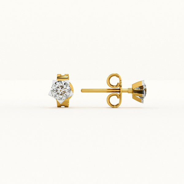 Starry Contrast Lab-Grown Diamond Customizable Earrings