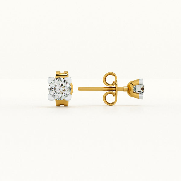 Delicate Rounds Lab-Grown Diamond Customizable Earrings