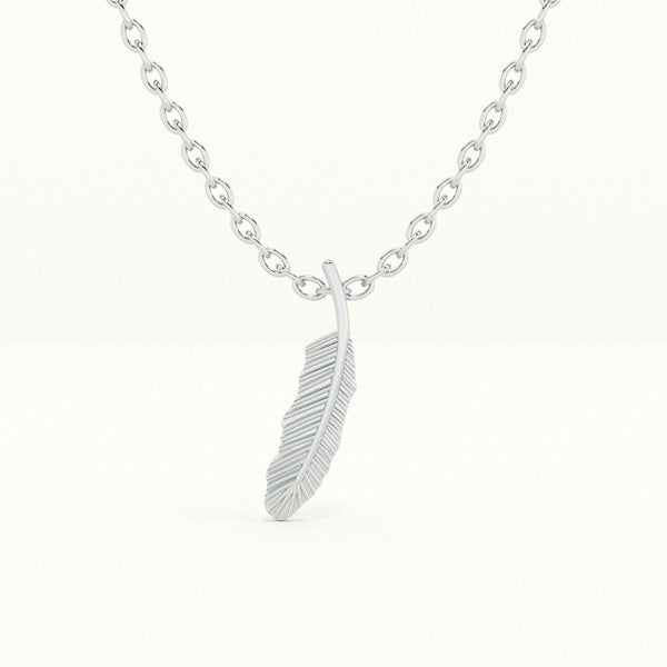 Spirit Feather 925 Sterling Silver Necklace