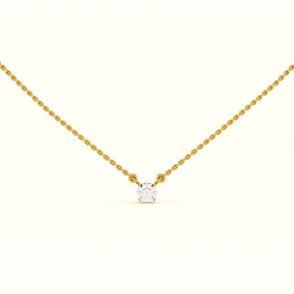 Aurora Spark Lab-Grown Diamond + Gold Vermeil Necklace | 0.24 carat