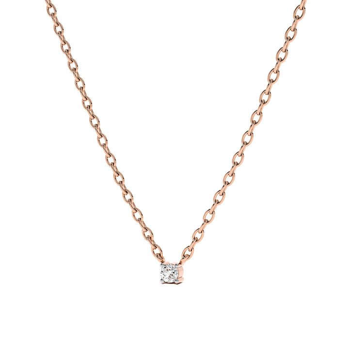 0.06 Carat Solo Glow 9KT Gold Lab Grown Diamond Pendant - 2