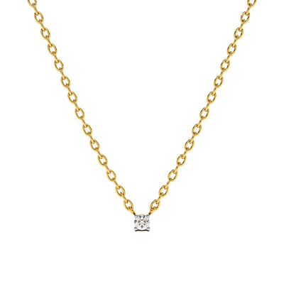 0.06 Carat Solo Glow 9KT Gold Lab Grown Diamond Pendant