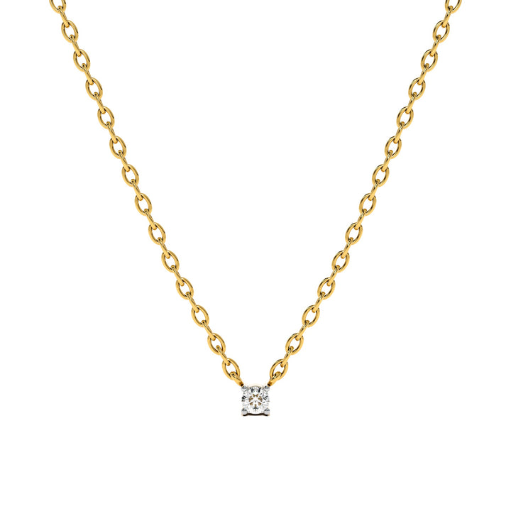 0.06 Carat Solo Glow 9KT Gold Lab Grown Diamond Pendant - 6
