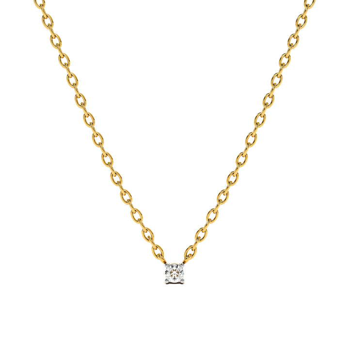 0.24 Carat Aurora Spark 9KT Gold Lab Grown Diamond Necklace - 2