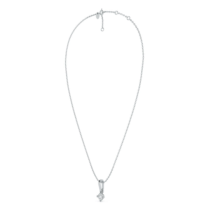 Moonbeam Solitaire 9KT Gold Lab Grown Diamond Necklace - 5