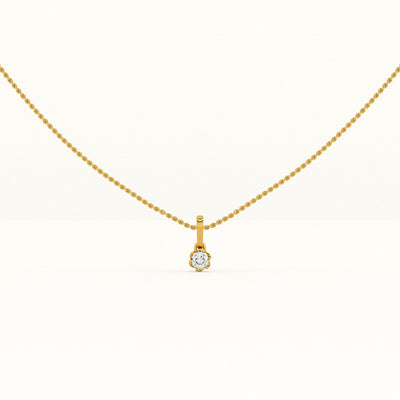Floral Spark Lab-Grown Diamond Customizable Necklace