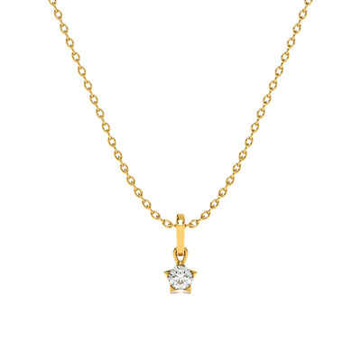0.31 Dainty Lumina 9KT Gold Lab Grown Diamond Necklace
