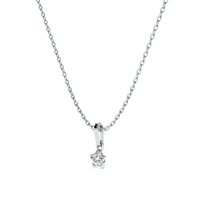 0.31 Carat Dainty Lumina 9KT Gold Lab Grown Diamond Necklace - 6