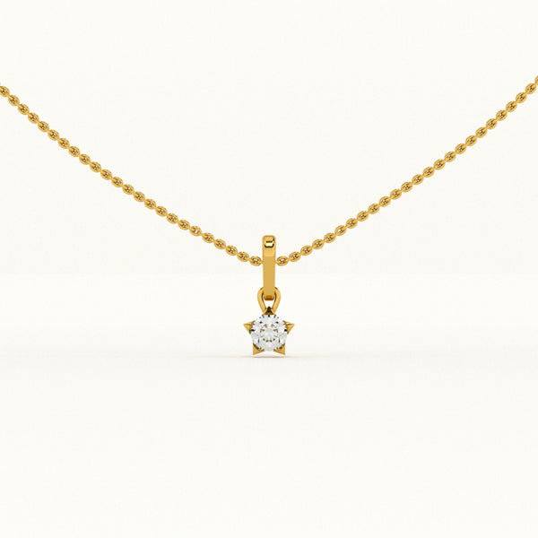 Dainty Lumina Lab-Grown Diamond + Gold Vermeil Necklace | 0.31 carat