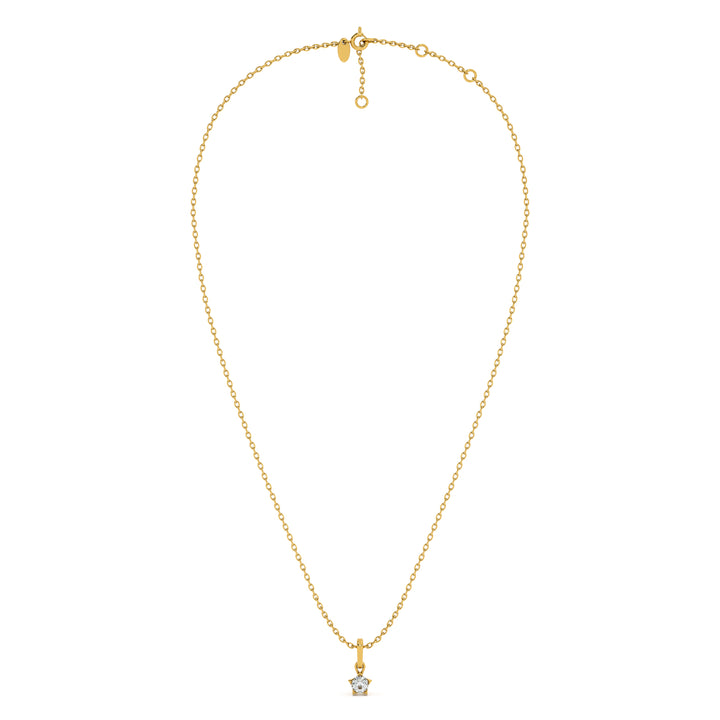 0.31 Carat Dainty Lumina 9KT Gold Lab Grown Diamond Necklace - 4