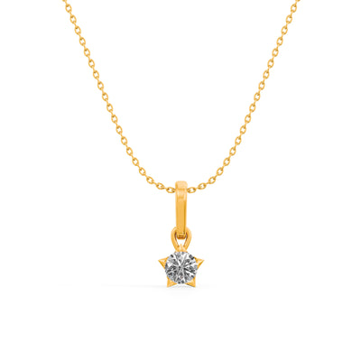 0.31 Carat Dainty Lumina 9KT Gold Lab Grown Diamond Necklace
